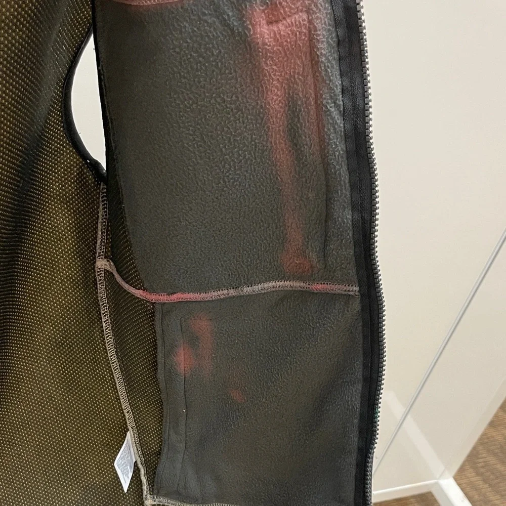 Talk is Sheep Upcycled Fleece Vest with Artistic Design